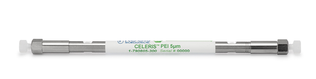 Celeris PEI - 5 µm, 100Å, 25 cm x 30.0 mm ID