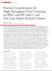 Regis High Throughput Chiral Screening Article_Chromatography Today