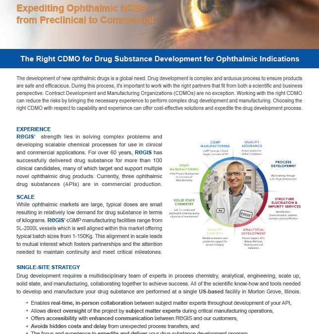 Custom Pharma Ophthalmic Capabilities Flyer